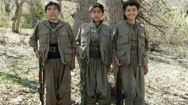 Terr rgt PYD/PKK Suriye'nin kuzeyinde ocuklar karyor