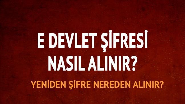 E devlet ifresi nasl alnr"