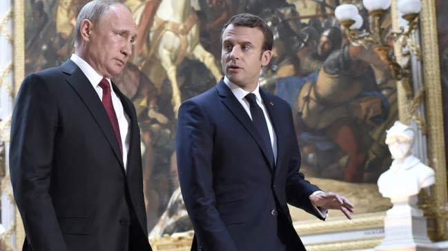 Putin ve Macron telefonda Suriye'yi grt