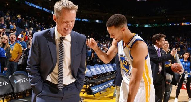 Golden State Warriors kou Steve Kerr, NBA tarihine geti