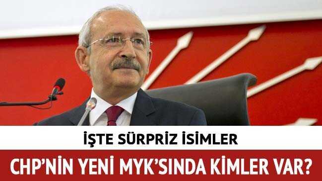 CHP yeni MYK yeleri arasnda srpriz isim!