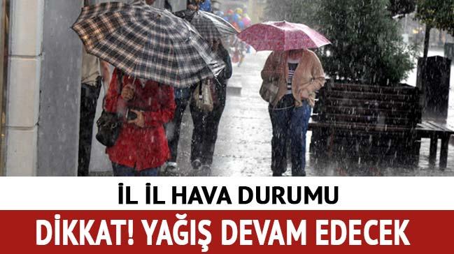 Meteoroloji 14 ubat iin uyard! Saanak devam edecek