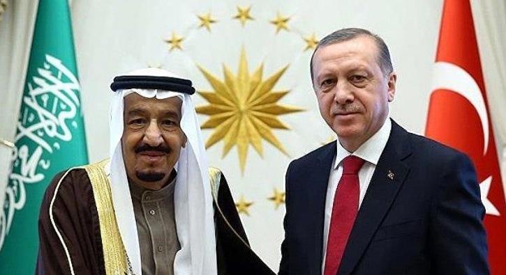 Cumhurbakan Erdoan ile Suudi Arabistan Kral Selman bin Abdlaziz telefonda grt