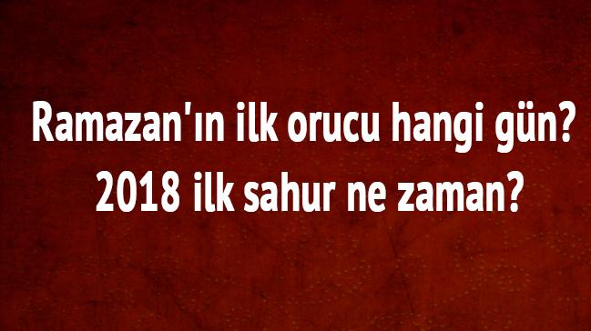 2018 yl Ramazan ay 16 Mays aramba balyor 