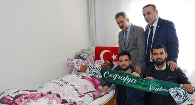 Atiker Konyaspor'dan Afrin gazisine ziyaret