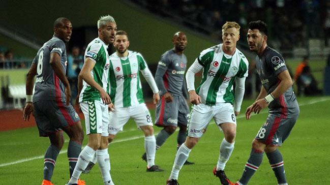 Beikta deplasmanda Konyaspor ile 1-1 berabere kald!