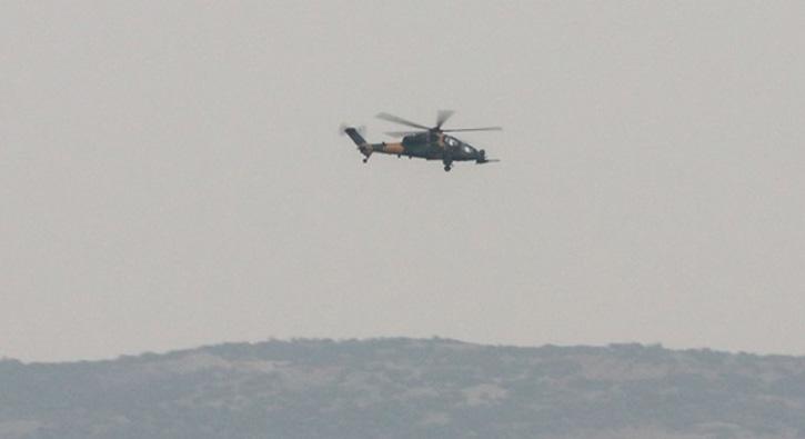 Atak helikopterleri Afrin'de terr hedeflerini vurmaya devam ediyor