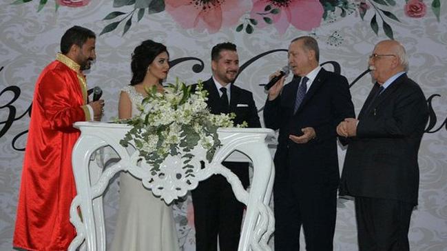 Cumhurbakan Erdoan nikah ahidi oldu