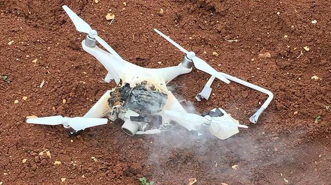 Afrin'de terristlerin kulland 'drone' drld