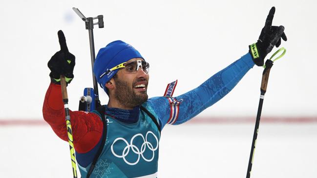 Martin Fourcade, k olimpiyatlarnda 4 altn madalya kazanan ilk Fransz sporcu oldu