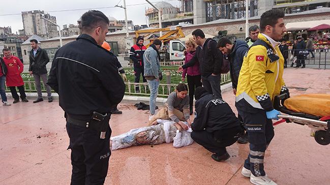 Taksim Meydannda dehet anlar