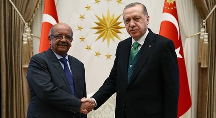 Cumhurbakan Erdoan, Cezayir Dileri Bakan'n kabul etti