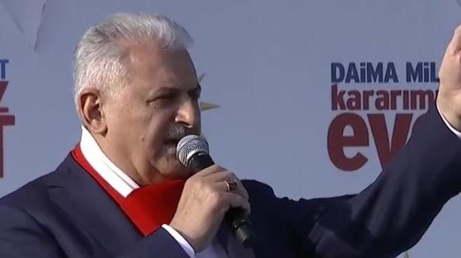 Babakan Kayseri'de kongre ncesi halka hitap etti