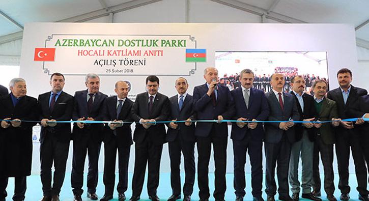  Baclar'da Azerbaycan Dostluk Park ve Hocal Katliam Ant ald 