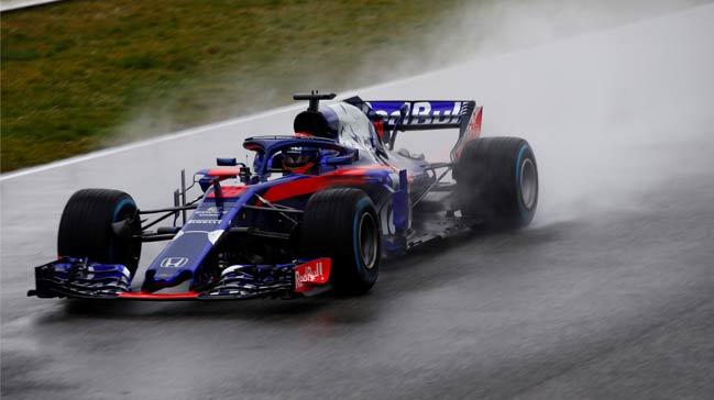 Hondann Formula 1deki yeni temsilcisi Red Bull Toro Rosso Honda STR13 tantld
