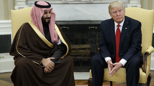 Trump, Suudi Arabistan ve BAE veliaht prensleriyle grt