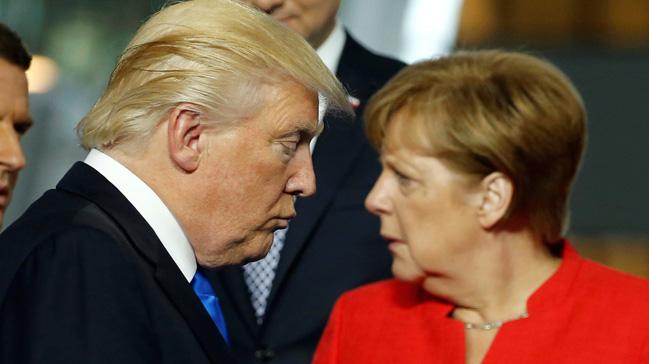 Merkel ve Trump 'Rusya'nn silahlarn' grt