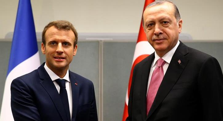 Cumhurbakan Erdoan Macron ile Suriye'yi grt 