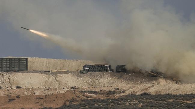 Afrin'deki terr hedefleri obs toplaryla vuruldu    