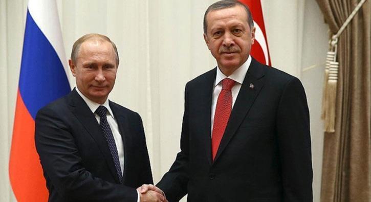 Cumhurbakan Erdoan Putin ile grt