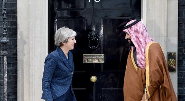 Suudi Arabistan Veliaht Prensi Bin Selman May ile grt