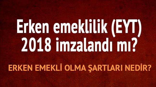 2018 EYT erken emekli olma artlar koullar