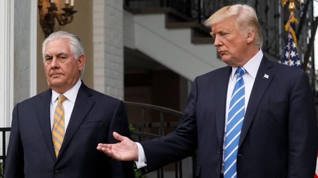 Trump'tan Tillerson ve Pompeo aklamas 