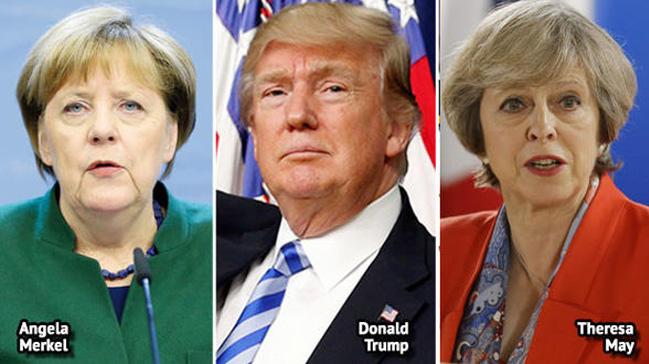 May, Trump ve Merkel ile telefonda grt