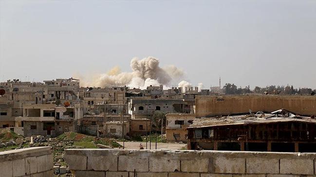 Hama'ya hava saldrlar: 4 l, 5 yaral