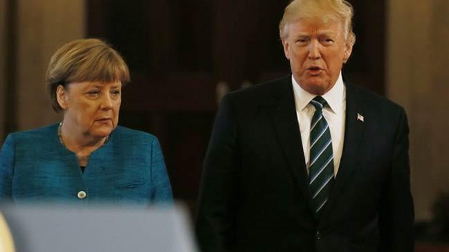 Merkel'den Trump vergilerine kar ortak cephe ars