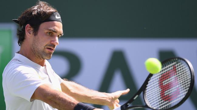 Jeremy Chardy'yi 2-0 yenen Roger Federer, Indian Wells'te eyrek finale kald