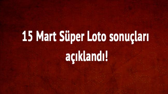 15 Mart Sper Loto sonular akland!