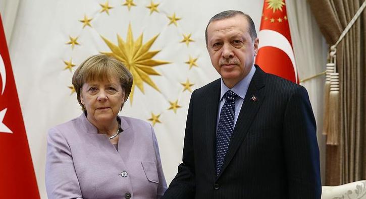 Cumhurbakan Erdoan Merkel ile grt