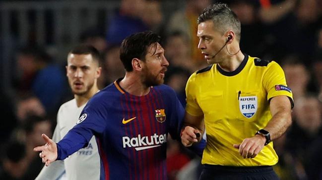 Lionel Messi'den hakem Damir Skomina'ya: Benimle dzgn konu