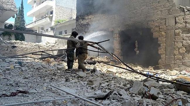 Katil Esed rejiminin, dlibe dzenledii hava saldrsnda 4 sivil yaamn yitirdi, 6 sivil yaraland