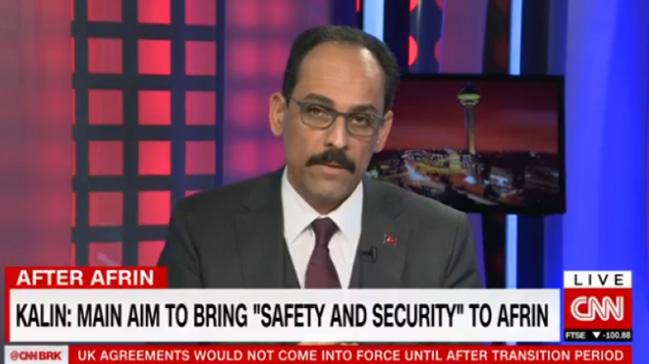 Cumhurbakanl Szcs brahim Kaln, CNN International'a konutu: Bu ok irkin bir iddia