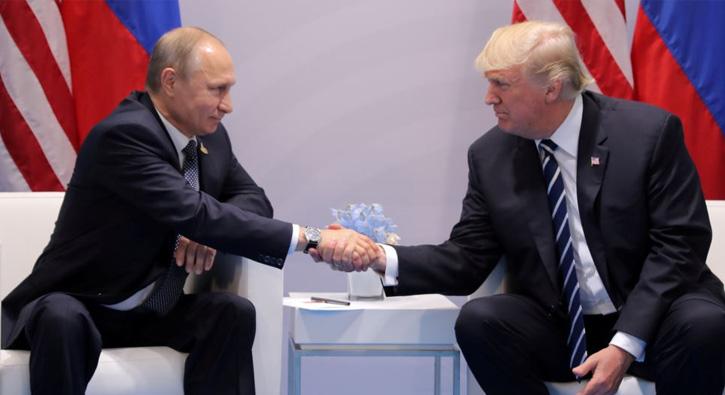Putin ve Trump Suriye, Kuzey  Kore ve Ukrayna'da yaanan gelimeleri grt 