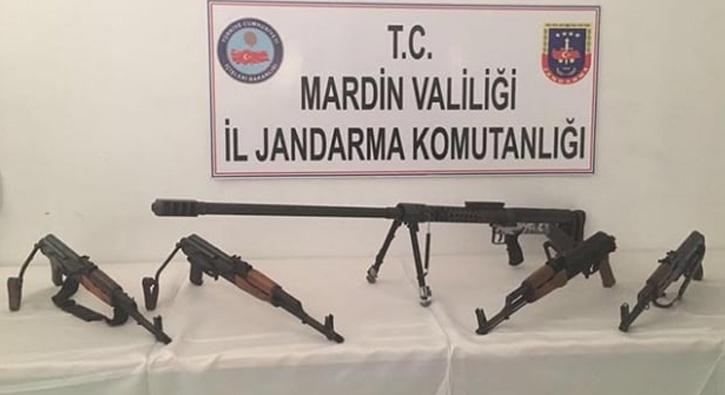 Mardin'de terr rgt PKK'ya ait silahlar ele geirildi