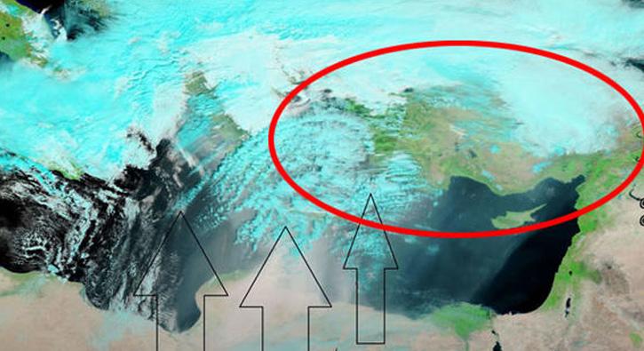 Meteoroloji uyarmt... NASA uydusu Trkiye'yi byle grd!