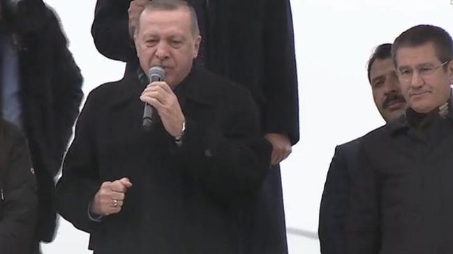 Cumhurbakan Erdoan: Afrin ile dirili hareketi balad