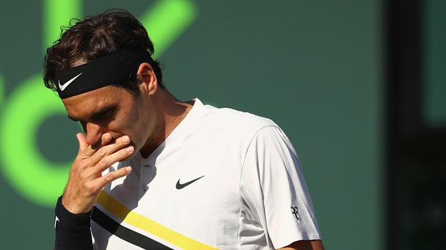 Roger Federer, dnya 175'incisi Kokkinakis'e yenilerek Miami Ak Tenis Turnuvas'na veda etti
