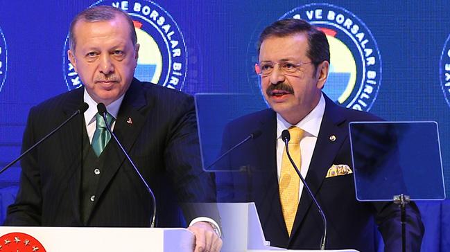 Cumhurbakan Erdoan'dan Hisarcklolu'na: Bana her bir ye iin bir istihdam sz vereceksin 
