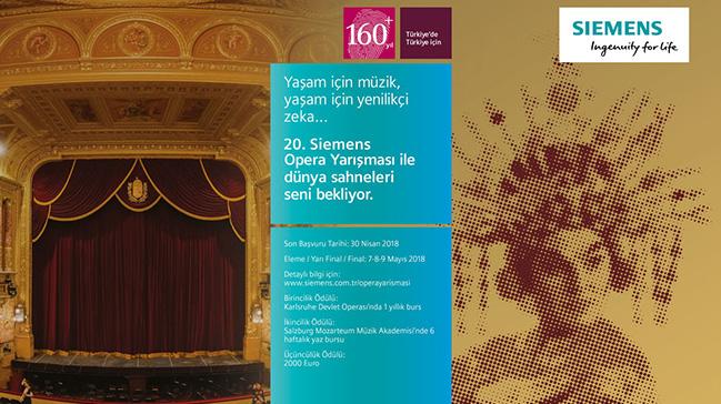 20 yldr sanata deer katan Siemens Opera Yarmas iin son bavuru tarihi 30 Nisan!