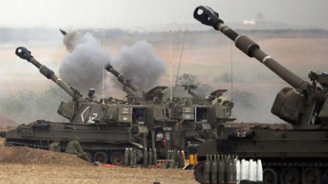 srail ordusu Gazze'yi bombalad