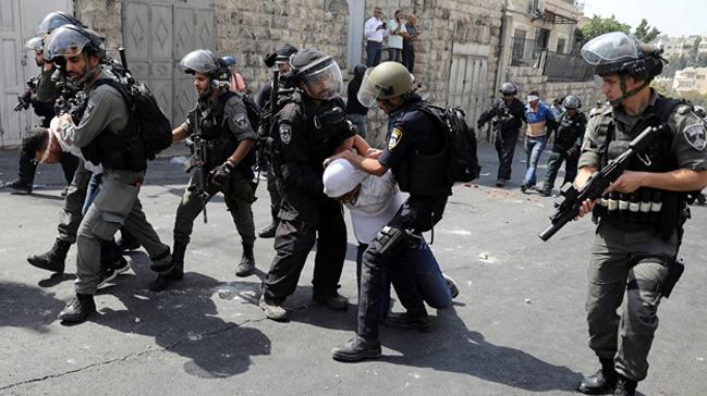 srail polisi 34 Filistinliyi gzaltna ald