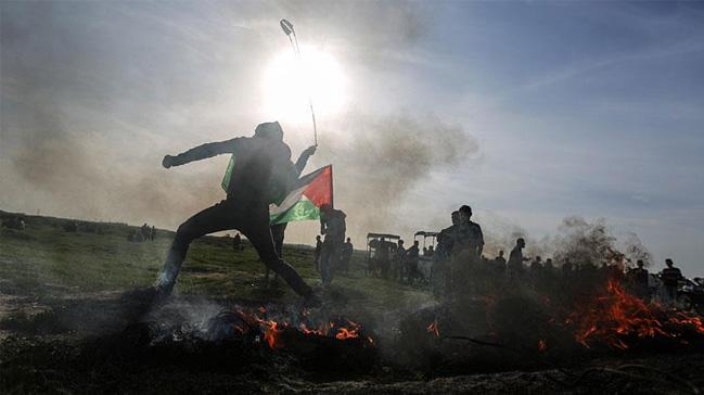 srail askerleri Gazze snrnda 3 Filistinliyi yaralad