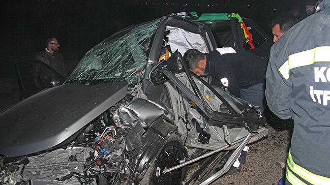 Konya'da trafik kazas: 3 l, 2 yaral