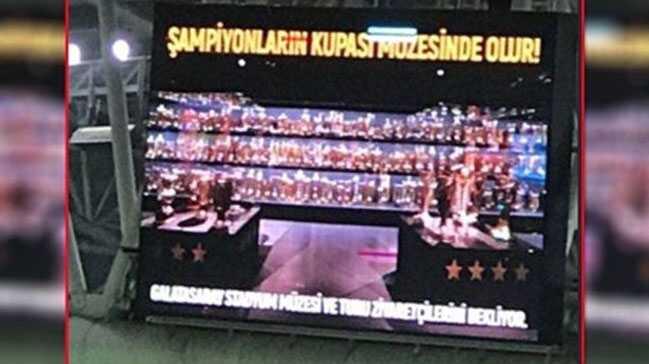 Galatasaray'dan resmi skorboard aklamas