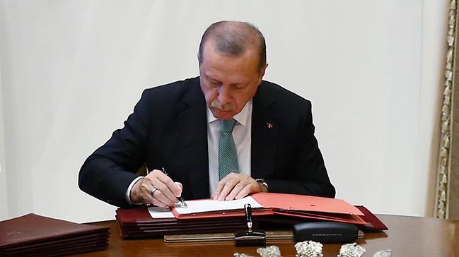 Cumhurbakan Erdoan, 7104 sayl kanunu onaylad  