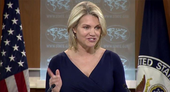 ABD Dileri Szcs Heather Nauert: Onlarn elde ettikleri bulgulara bakacaz